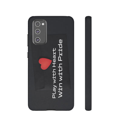 Play with Heart, Win with Pride - Tough Case for iPhone, Samsung, and Google Pixel (Free Shipping)