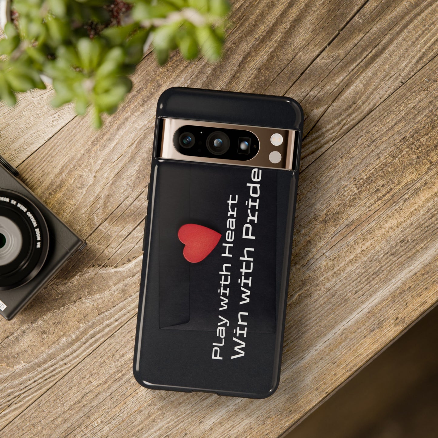 Play with Heart, Win with Pride - Tough Case for iPhone, Samsung, and Google Pixel (Free Shipping)