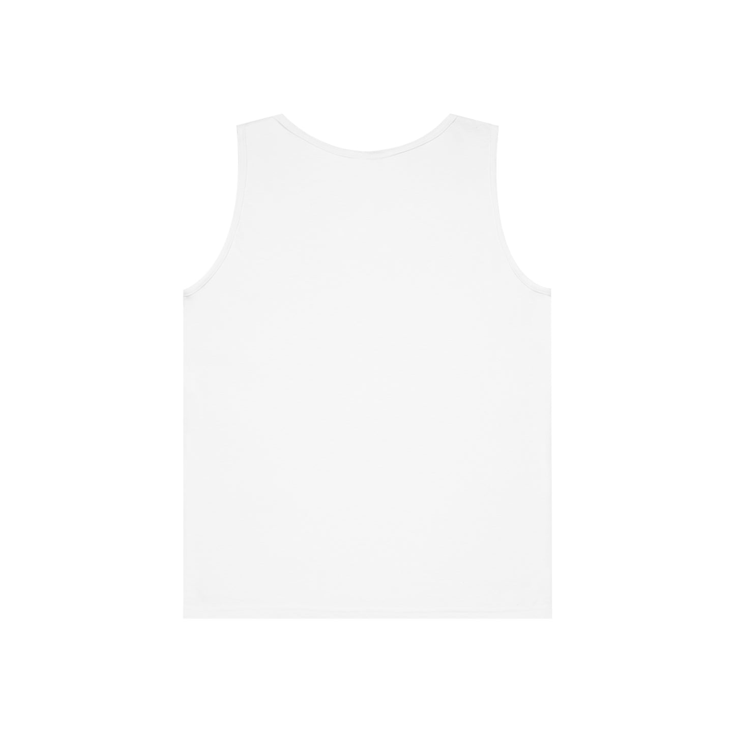 Back view mockup of White tank top.