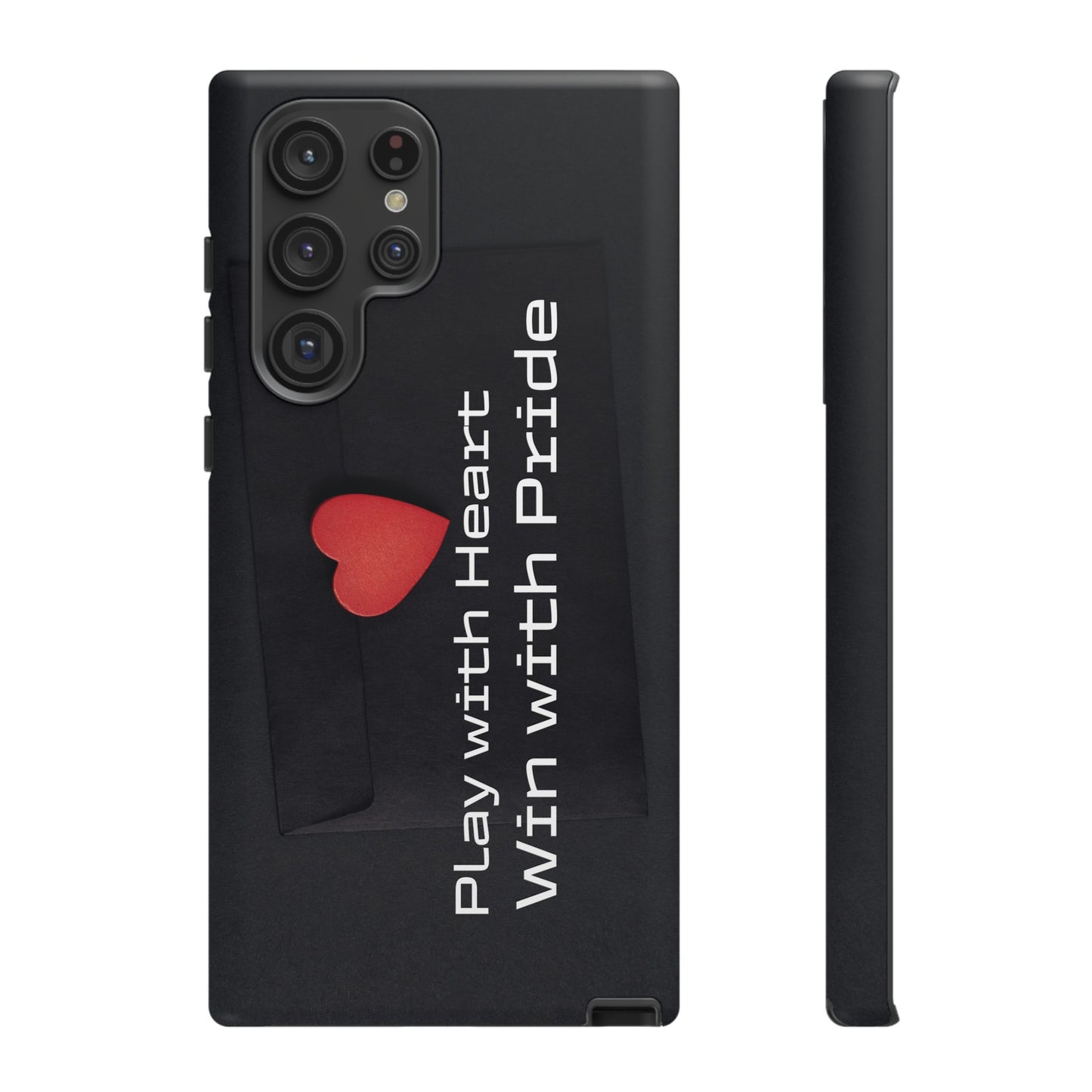 Play with Heart, Win with Pride - Tough Case for iPhone, Samsung, and Google Pixel (Free Shipping)