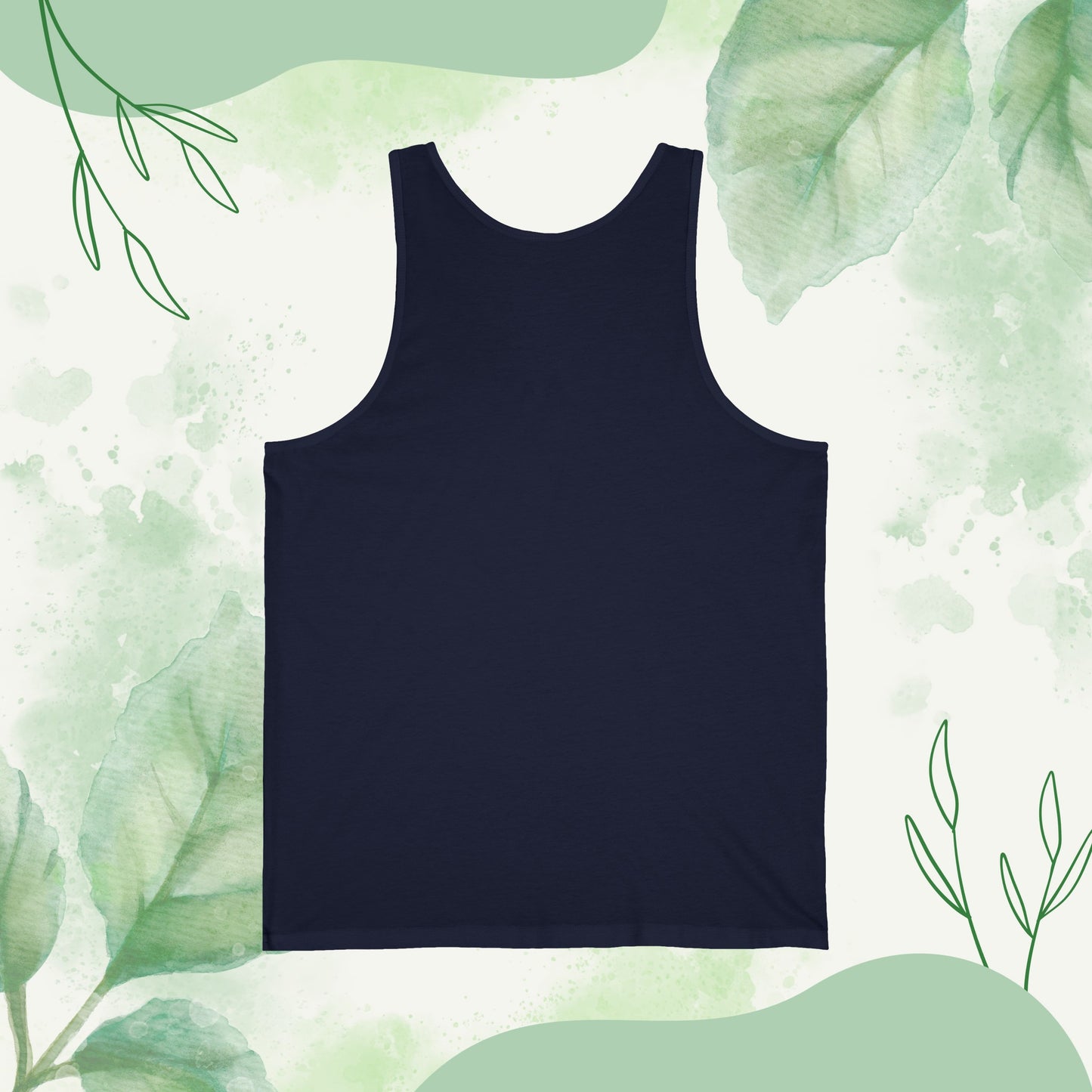 "Visual representations of the Family Circle of Strength - Unisex Jersey Tank Top in diverse color palettes and sizes, all embellished with a typography design capturing the essence of familial bonds and unity."