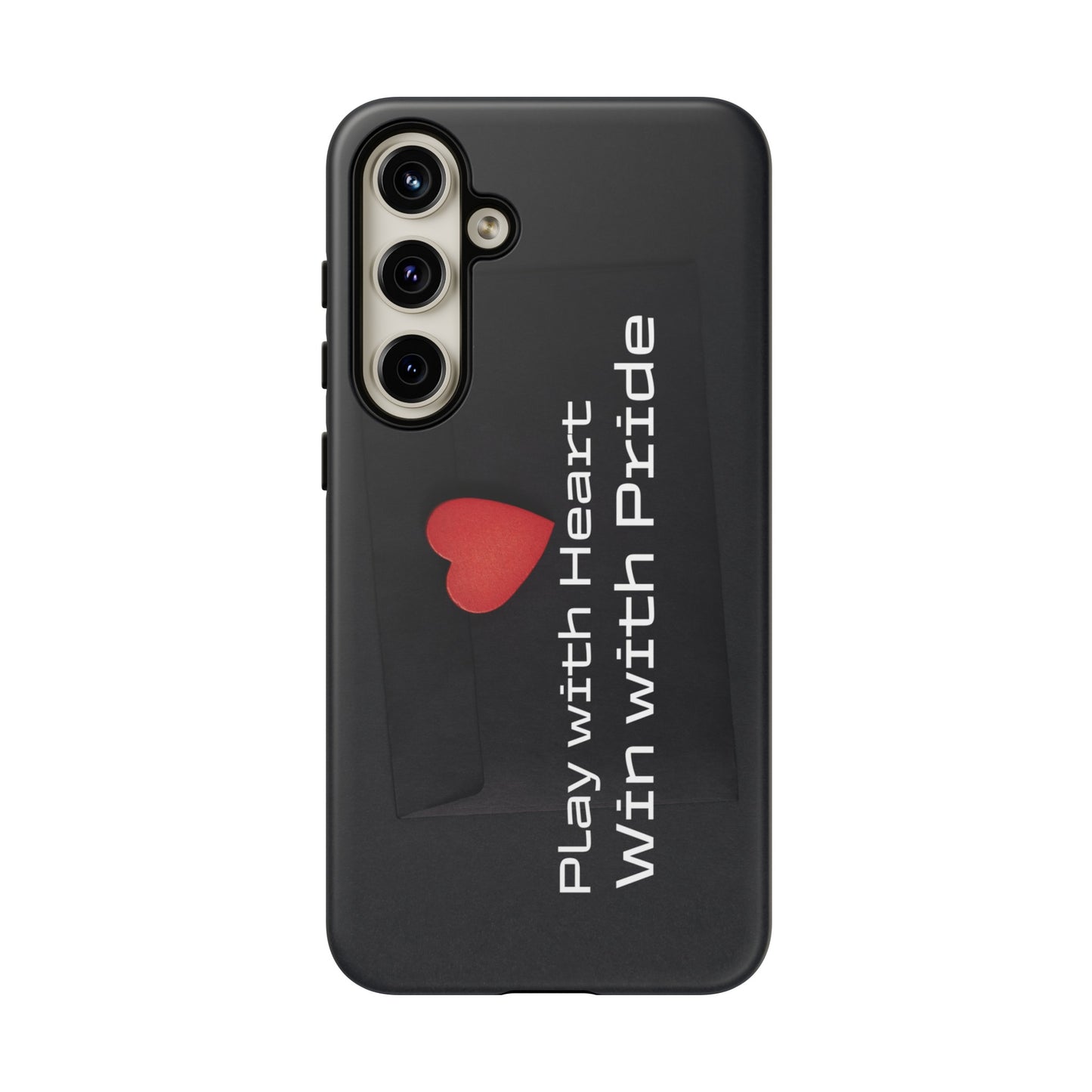 Play with Heart, Win with Pride - Tough Case for iPhone, Samsung, and Google Pixel (Free Shipping)