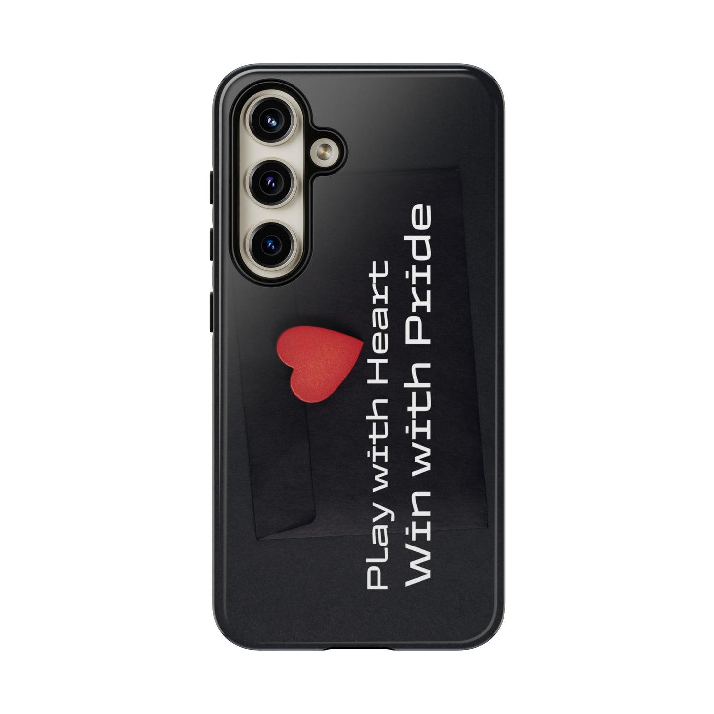 Play with Heart, Win with Pride - Tough Case for iPhone, Samsung, and Google Pixel (Free Shipping)