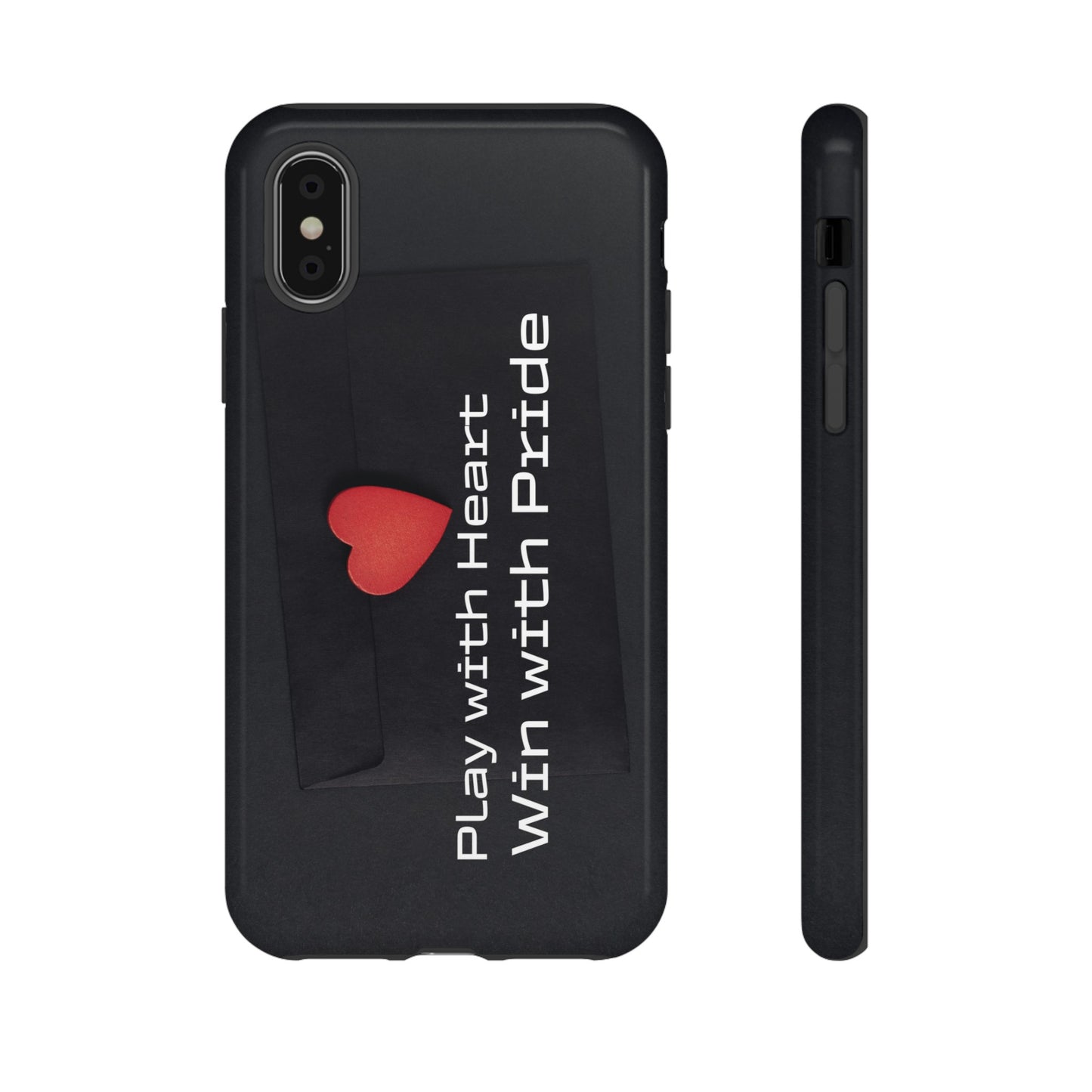 Play with Heart, Win with Pride - Tough Case for iPhone, Samsung, and Google Pixel (Free Shipping)