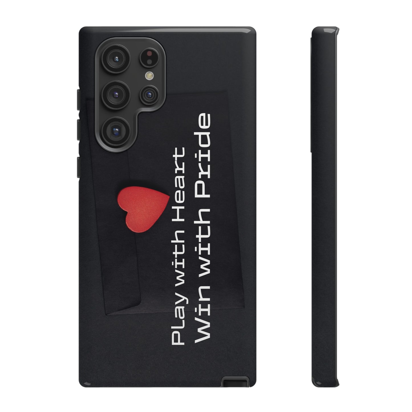 Play with Heart, Win with Pride - Tough Case for iPhone, Samsung, and Google Pixel (Free Shipping)