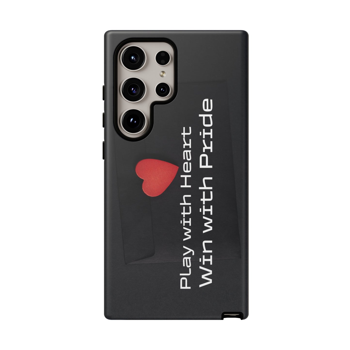 Play with Heart, Win with Pride - Tough Case for iPhone, Samsung, and Google Pixel (Free Shipping)