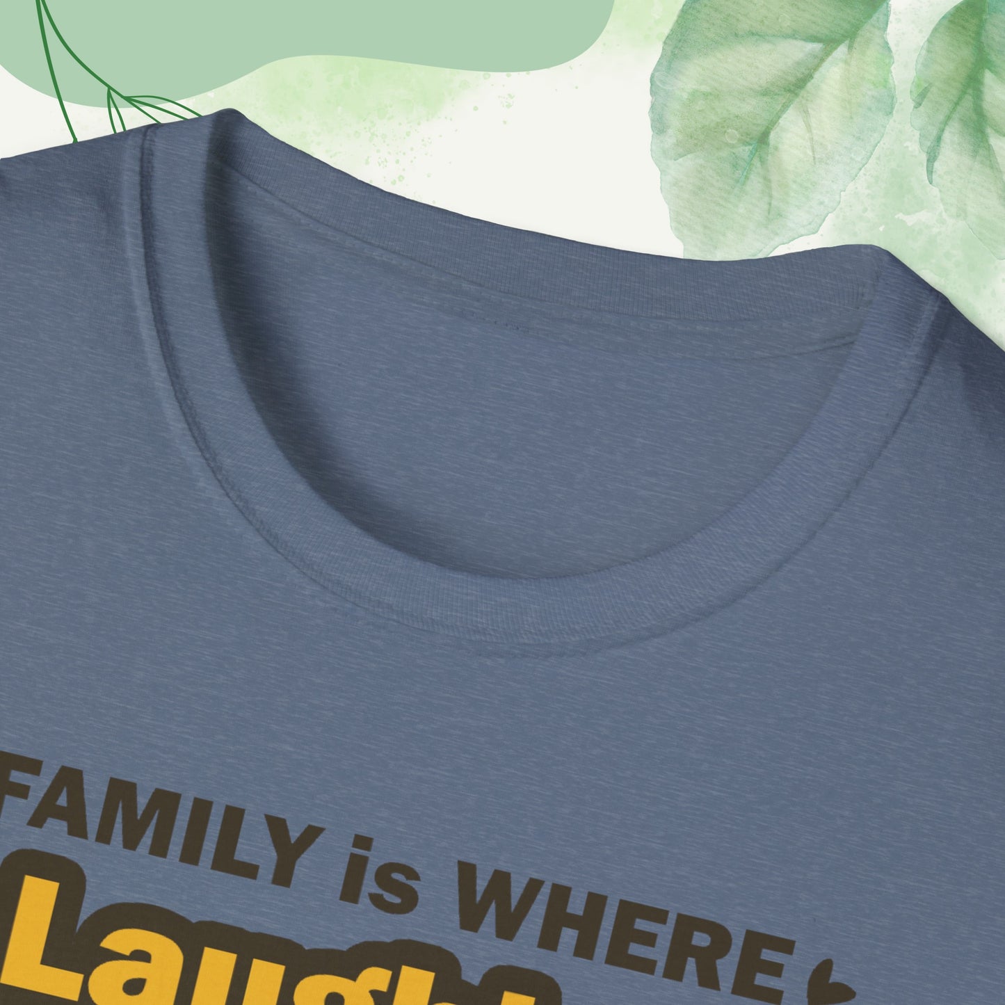 "Discover the Crafting Lasting Family Bonds With Unisex Softstyle T-Shirt in various color options and sizes, featuring typography designs that beautifully convey the unique bond and understanding shared among family members."