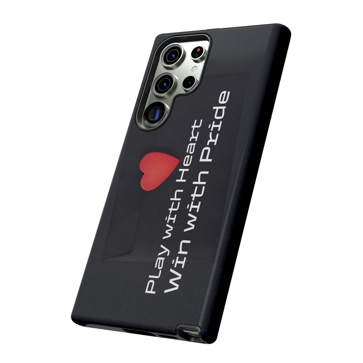 Play with Heart, Win with Pride - Tough Case for iPhone, Samsung, and Google Pixel (Free Shipping)