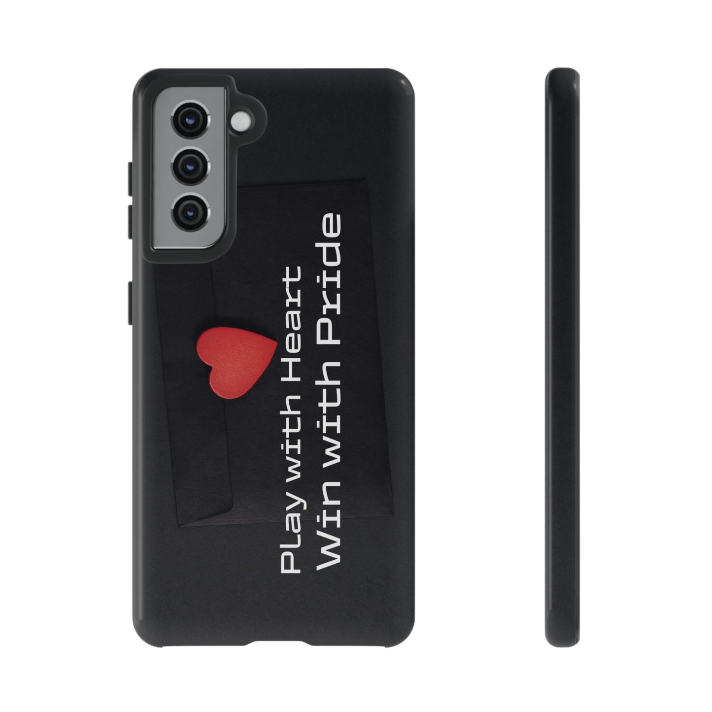 Play with Heart, Win with Pride - Tough Case for iPhone, Samsung, and Google Pixel (Free Shipping)