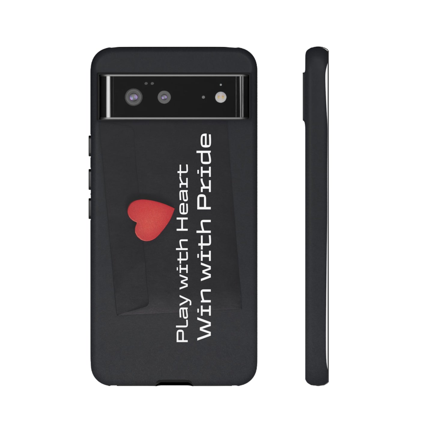 Play with Heart, Win with Pride - Tough Case for iPhone, Samsung, and Google Pixel (Free Shipping)