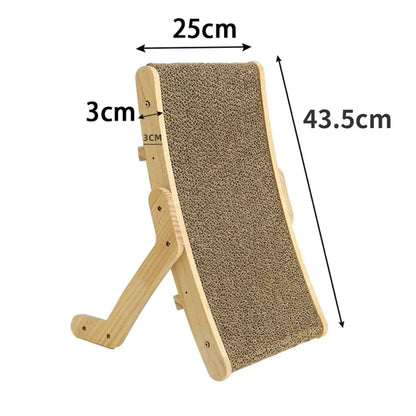 Protect your furniture and promote healthy scratching with our durable Wooden Frame Cat Scratcher Board. Stylish design, compact, and high-quality materials.