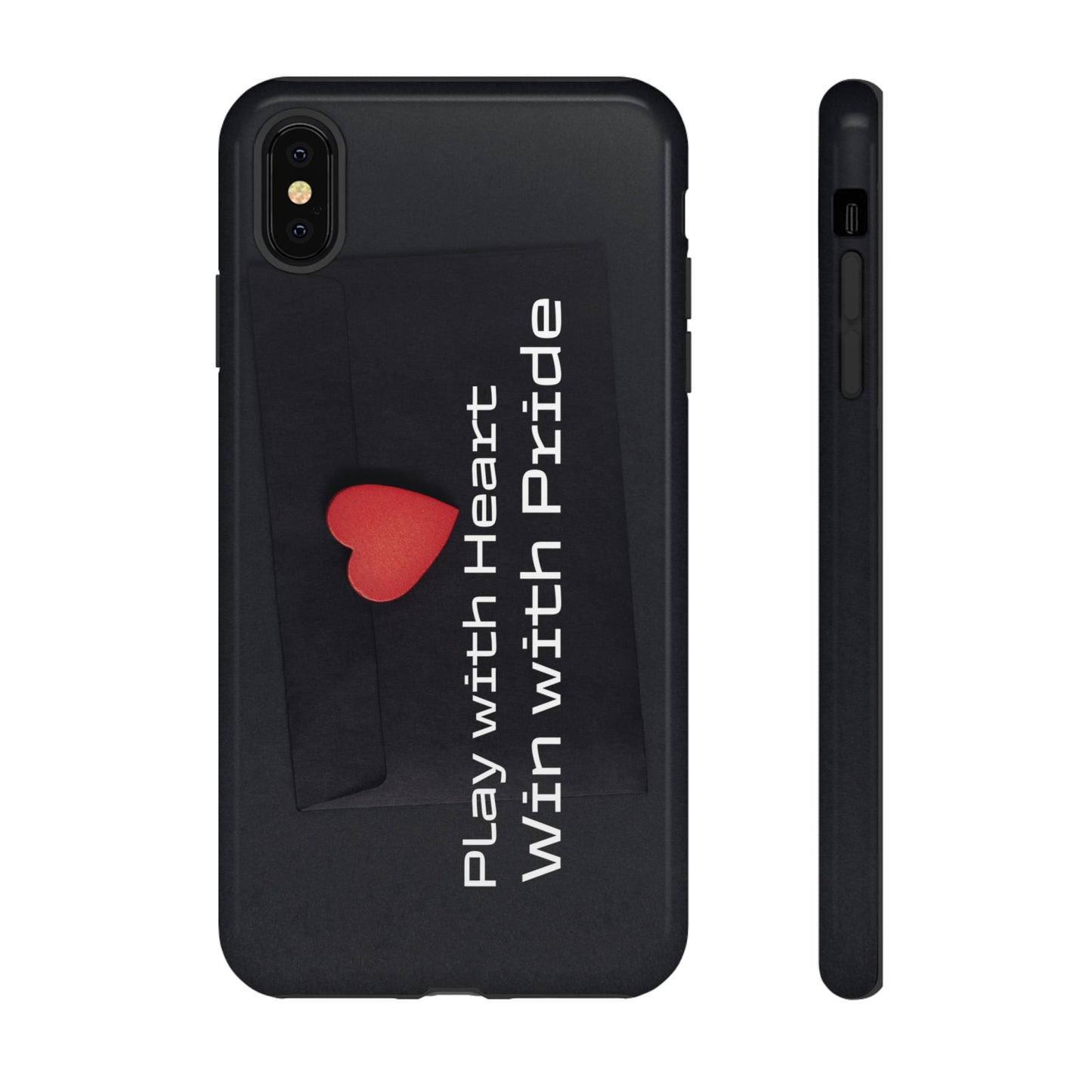 Play with Heart, Win with Pride - Tough Case for iPhone, Samsung, and Google Pixel (Free Shipping)