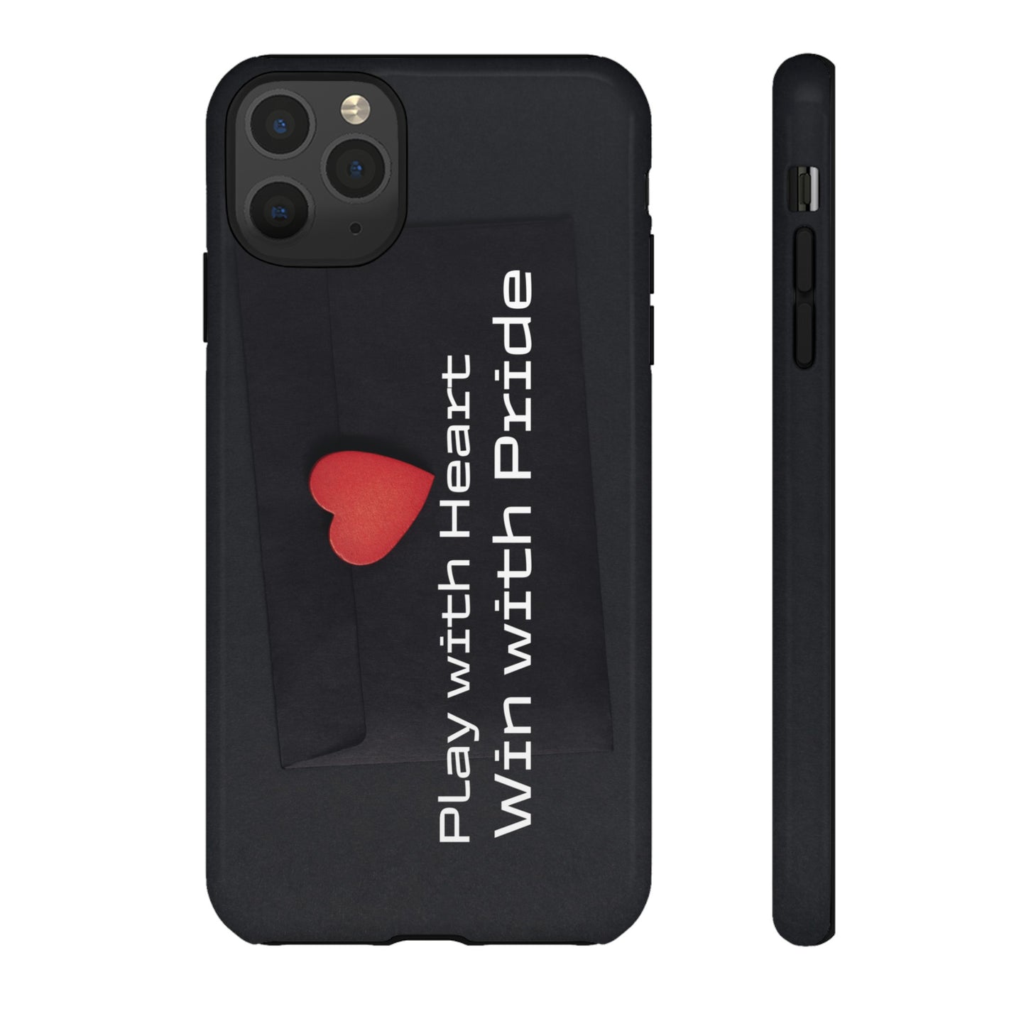 Play with Heart, Win with Pride - Tough Case for iPhone, Samsung, and Google Pixel (Free Shipping)