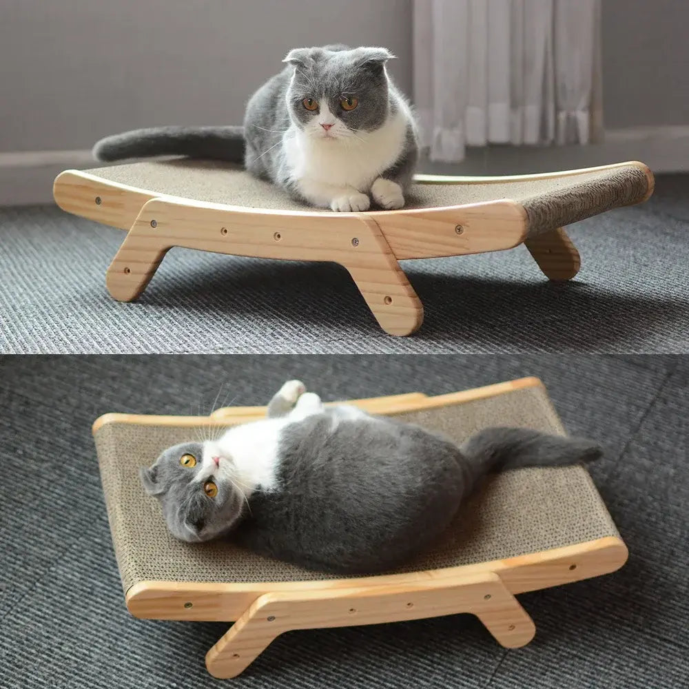 Protect your furniture and promote healthy scratching with our durable Wooden Frame Cat Scratcher Board. Stylish design, compact, and high-quality materials.