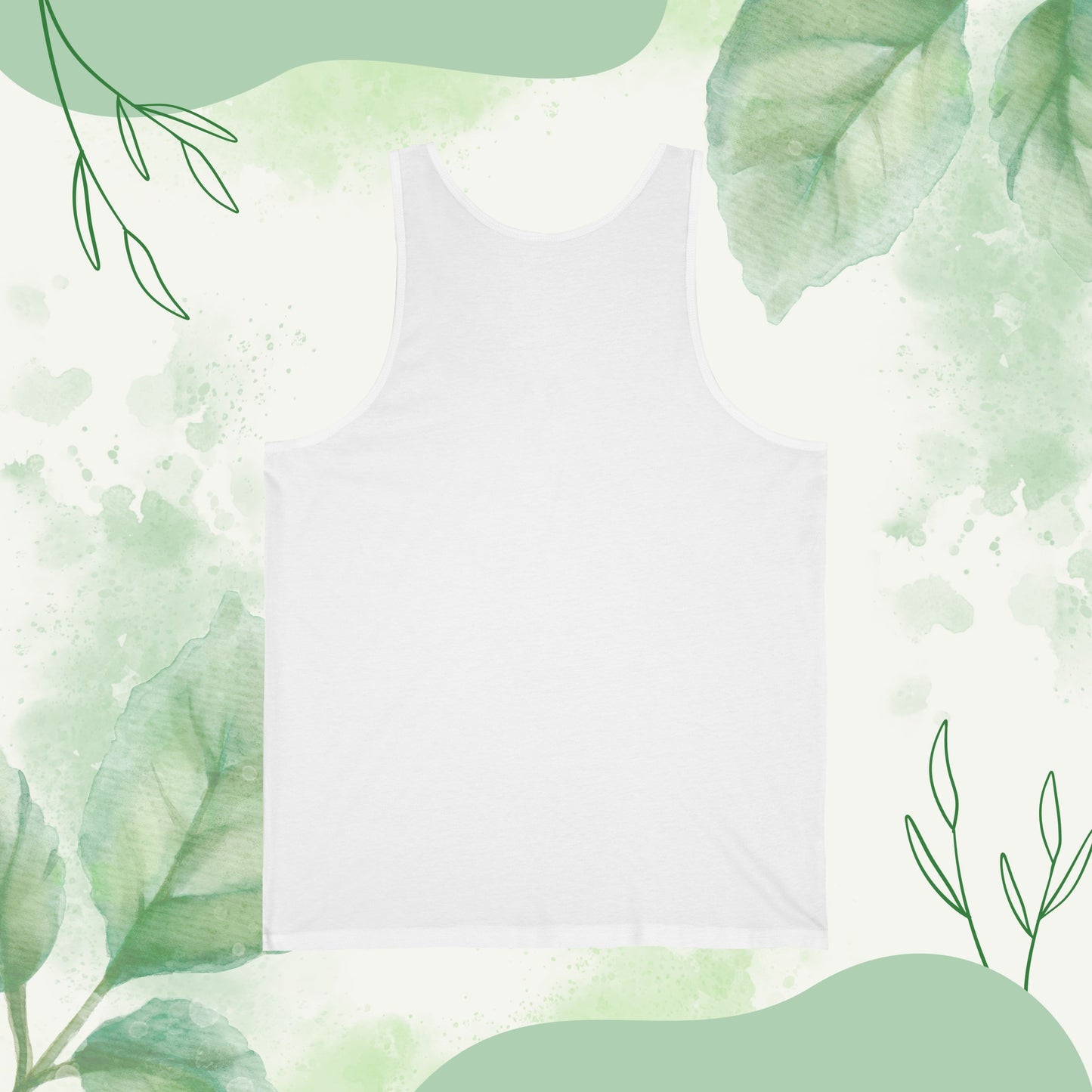 "Visual representations of the Family Circle of Strength - Unisex Jersey Tank Top in diverse color palettes and sizes, all embellished with a typography design capturing the essence of familial bonds and unity."