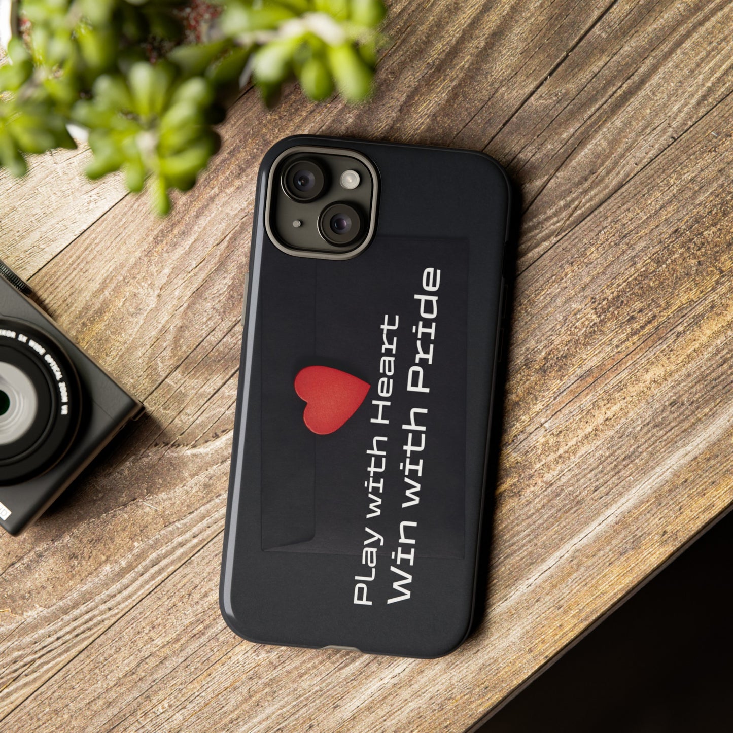 Play with Heart, Win with Pride - Tough Case for iPhone, Samsung, and Google Pixel (Free Shipping)