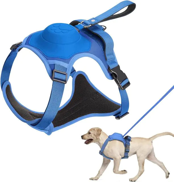 Comfortable walks with our Ultimate Control Dog Harness and Retractable Leash Set. Anti-twist, adjustable fit, and durable construction for worryfree adventures