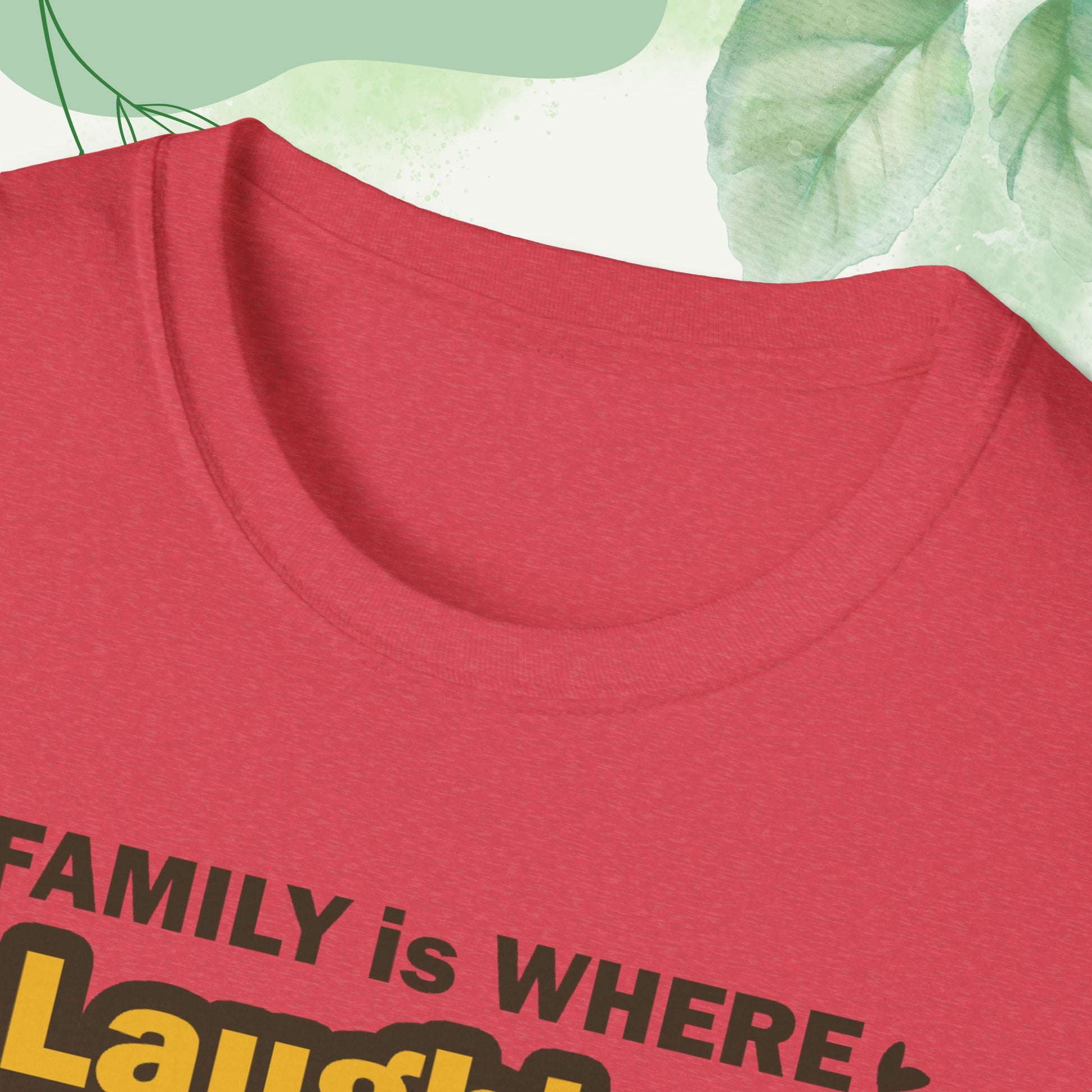 "Discover the Crafting Lasting Family Bonds With Unisex Softstyle T-Shirt in various color options and sizes, featuring typography designs that beautifully convey the unique bond and understanding shared among family members."