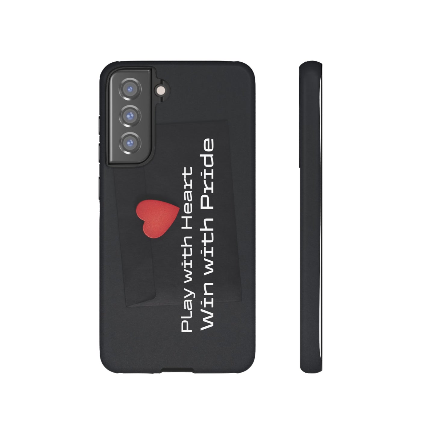 Play with Heart, Win with Pride - Tough Case for iPhone, Samsung, and Google Pixel (Free Shipping)