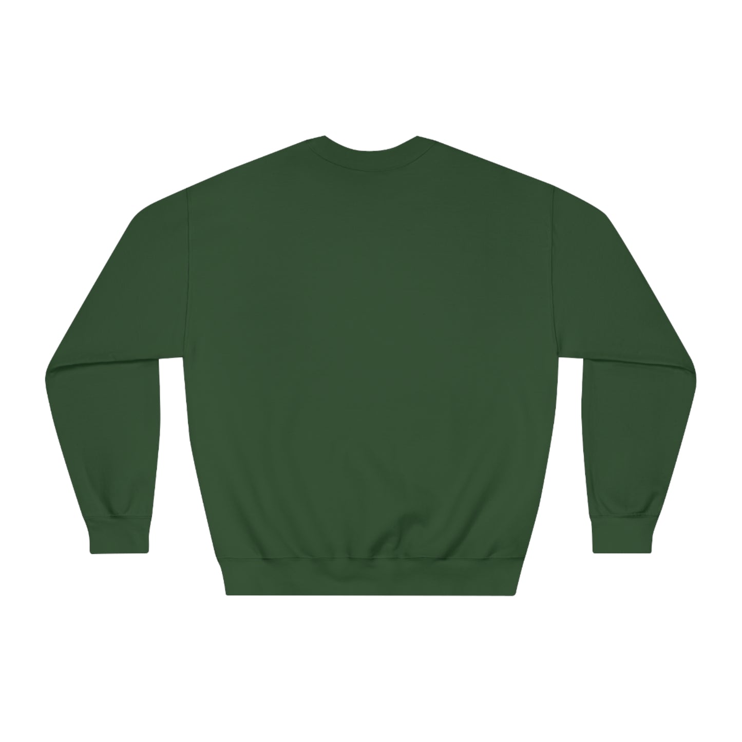 Different Sizes And Typography Design Based On The Quote Related To Family Bonding View of Product Embrace the Bond - Unisex DryBlend® Crewneck Sweatshirt In Forest Green Color