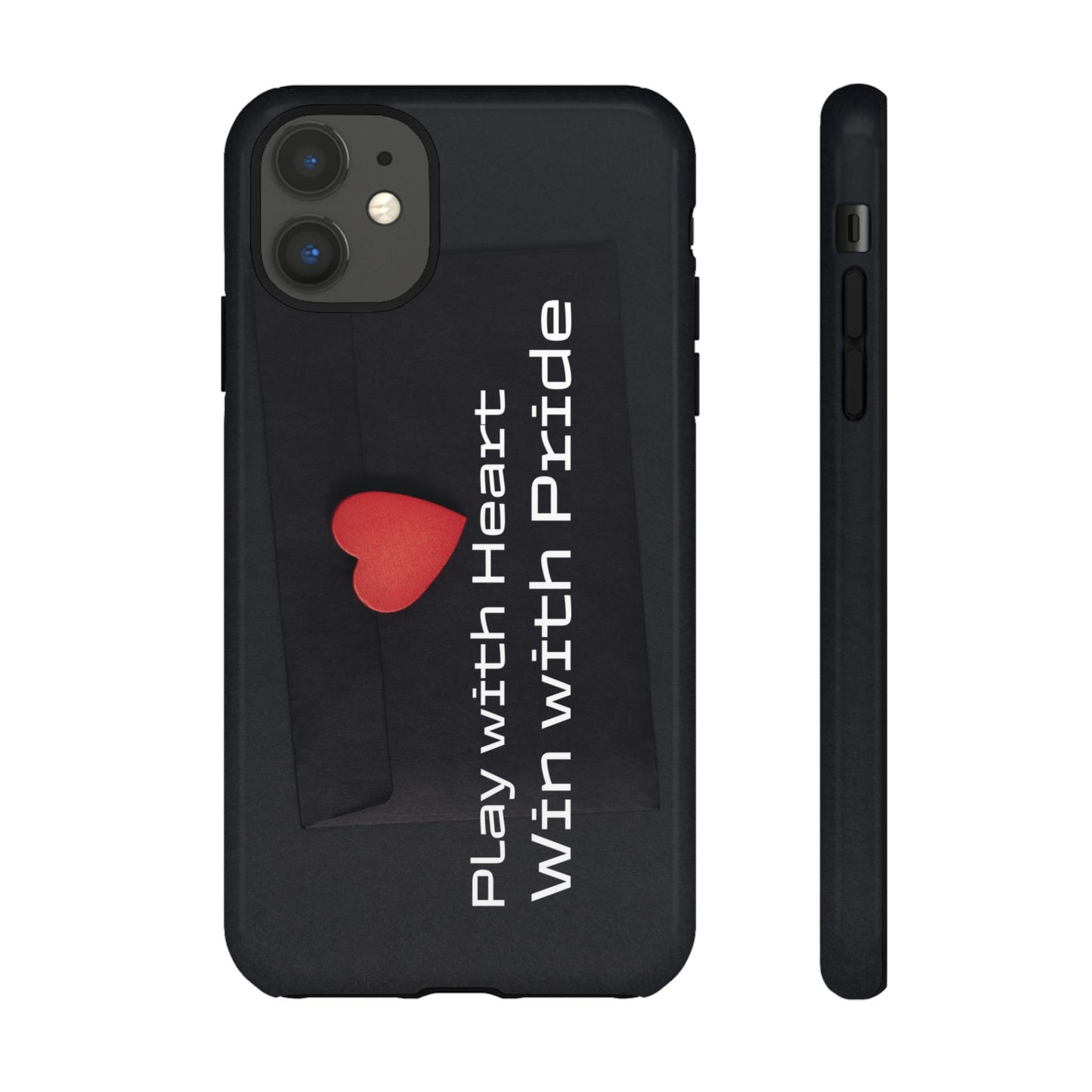 Play with Heart, Win with Pride - Tough Case for iPhone, Samsung, and Google Pixel (Free Shipping)