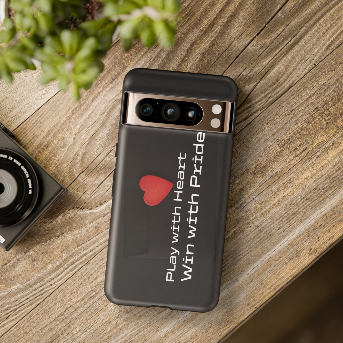 Play with Heart, Win with Pride - Tough Case for iPhone, Samsung, and Google Pixel (Free Shipping)