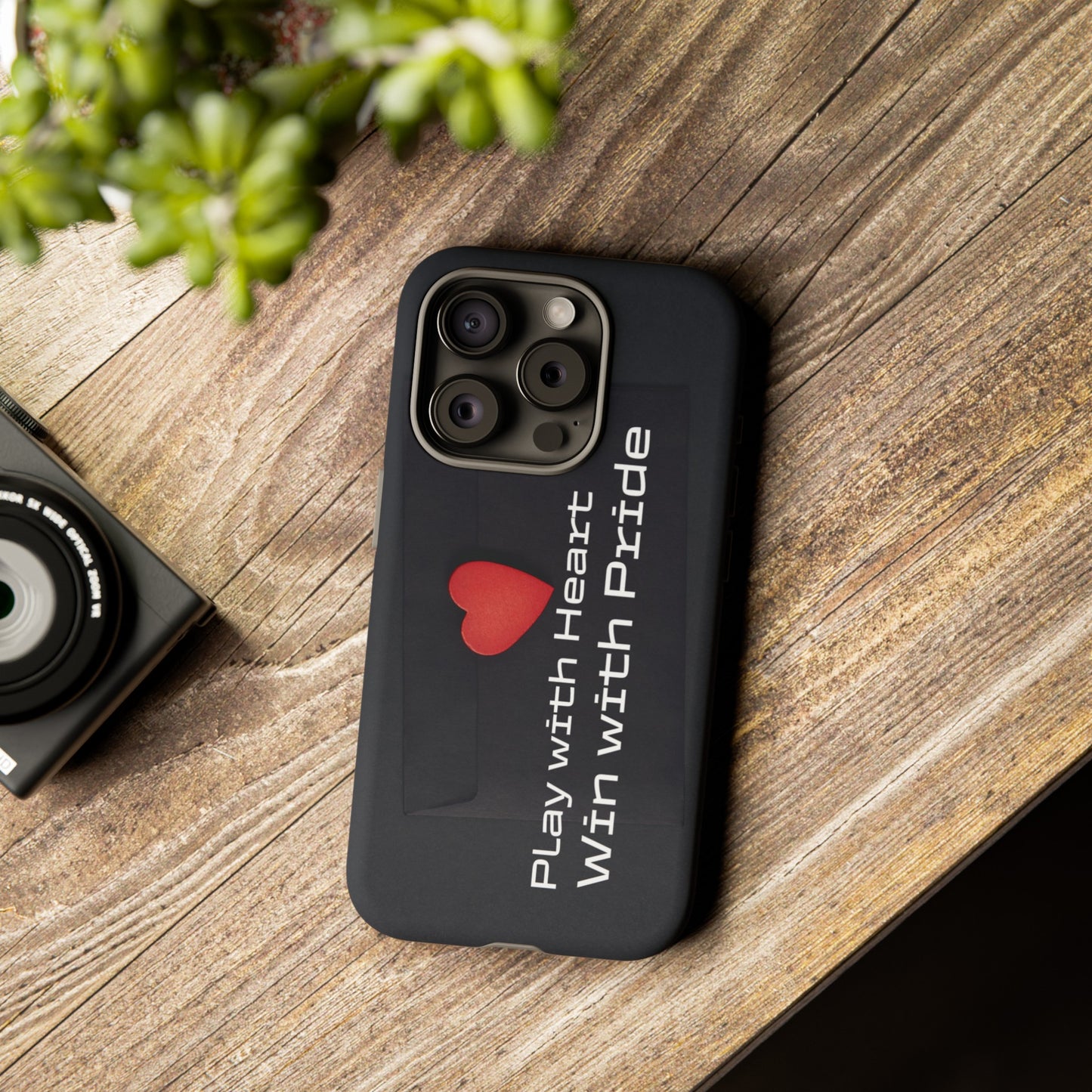 Play with Heart, Win with Pride - Tough Case for iPhone, Samsung, and Google Pixel (Free Shipping)