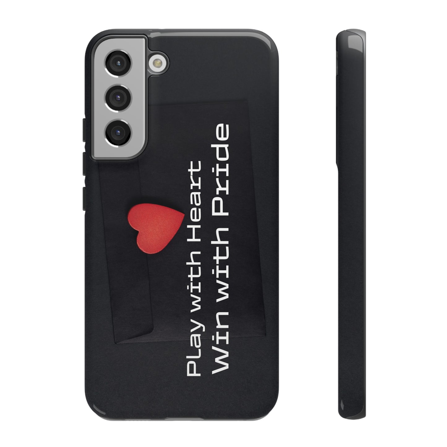 Play with Heart, Win with Pride - Tough Case for iPhone, Samsung, and Google Pixel (Free Shipping)