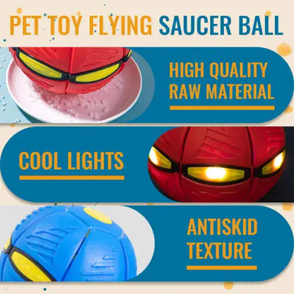 Pet Flying Saucer Ball Toy - Fun & Durable Pet Toy, Keep your pet active and entertained with the Pet Flying Saucer Ball Toy. Durable, safe, and perfect for pets of all sizes.