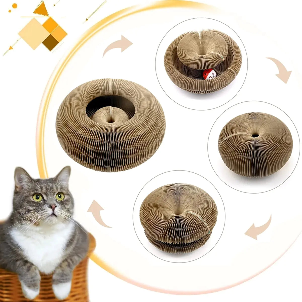 Magic Organ Cats Scratcher Toy - Endless Fun for Your Cat, Transform your cat's playtime with the Magic Organ Cats Scratcher Toy. Endless shapes, premium materials, and multiple benefits. Shop now for endless feline fun