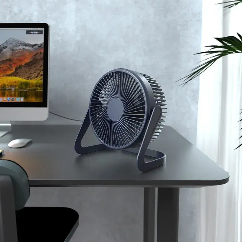 Stay Cool and Comfortable Anywhere With 360° Rotating Desktop Fan (Free Shipping)