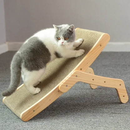 Protect your furniture and promote healthy scratching with our durable Wooden Frame Cat Scratcher Board. Stylish design, compact, and high-quality materials.