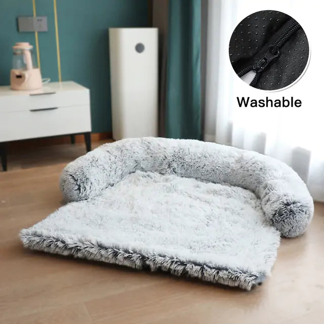 Washable Pet Sofa - Removable Plush Cover, Cozy Retreat for Dogs and Cats, Easy to clean, durable, and cozy, perfect for dogs and cats of all sizes