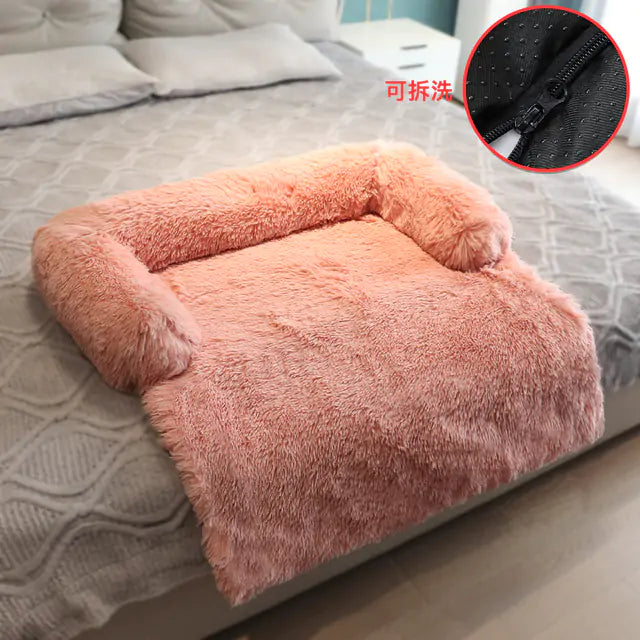 Washable Pet Sofa - Removable Plush Cover, Cozy Retreat for Dogs and Cats, Easy to clean, durable, and cozy, perfect for dogs and cats of all sizes