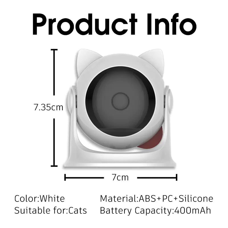 Automatic Interactive Electronic Teasing Pet Laser Toy, Engage your cat with our Automatic Interactive Cat Laser Toy. Features auto-rotating laser, adjustable settings, and sturdy build.