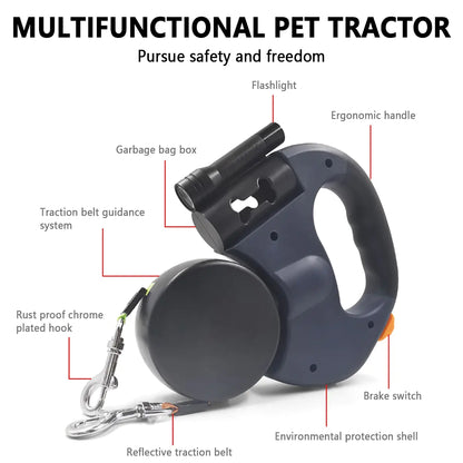 FlexiPaws Automatic Dual Retractable Pet Leash, Walk two pups effortlessly with our premium-quality Automatic Dual Retractable Pet Leash. Enjoy unmatched convenience and control on your outings.