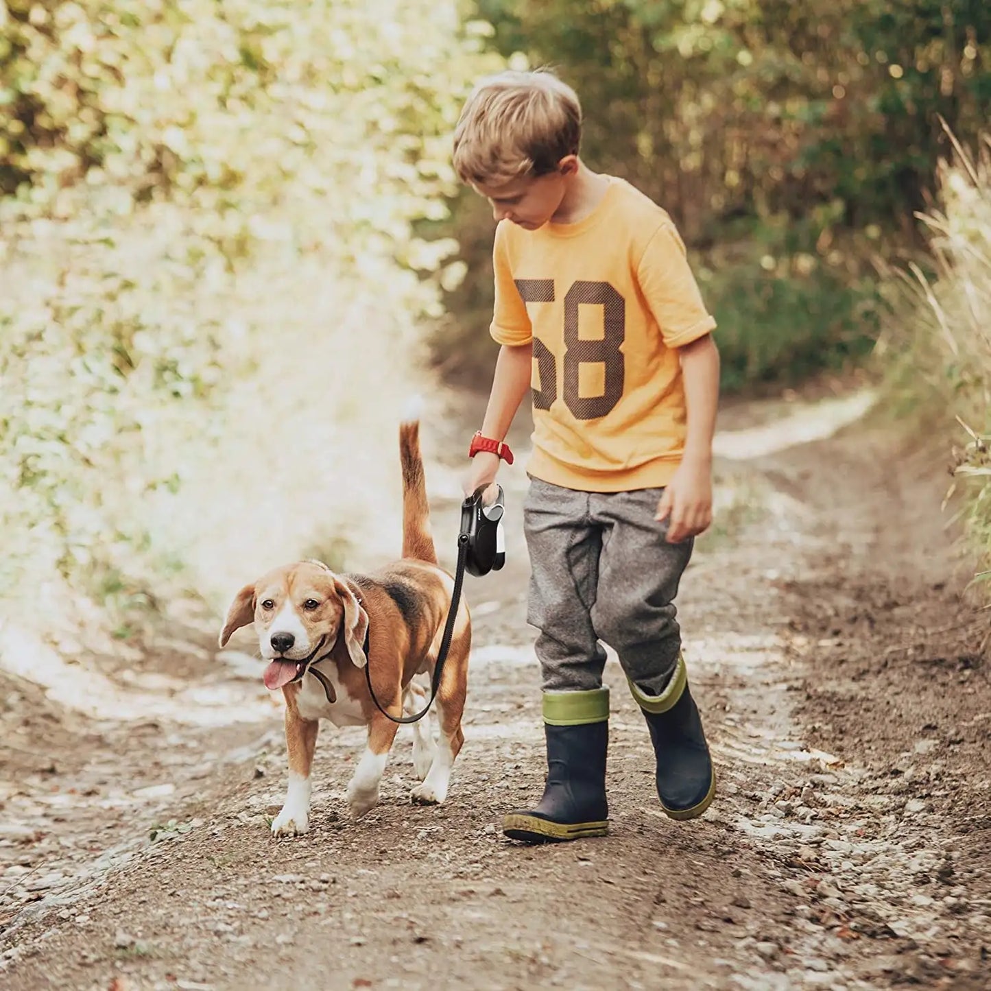 Retractable Dog Leash with Dispenser and Poop Bags, Shop our XS White Retractable Dog Leash with built-in dispenser and poop bags. Durable, tangle-free, and reflective for safe, hassle-free walks. Order now!