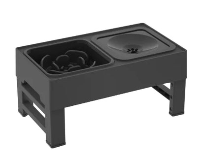 Adjustable Elevated Food and Water Bowl for Pets, Enhance your pet's mealtime with our adjustable food and water bowl. Features slow feeder design, anti-slip pads, and adjustable heights for all life stages