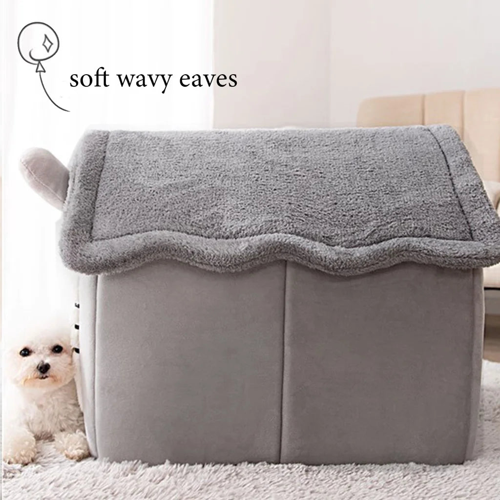 Foldable Pet Sleeping Bed House The Foldable Pet Sleeping Bed House – a plush, secure, and portable pet bed. Perfect for home and travel, ensuring ultimate comfort for your furry friend