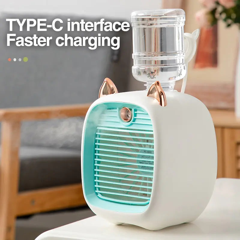 Portable Air Conditioner USB Mini Air Cooler Fan (Free Shipping)