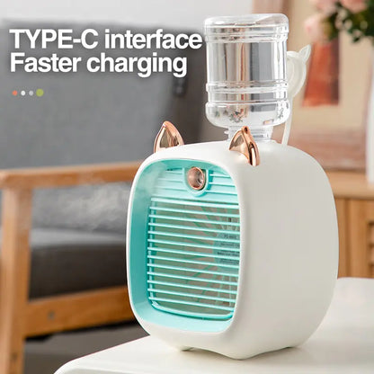 Portable Air Conditioner USB Mini Air Cooler Fan (Free Shipping)