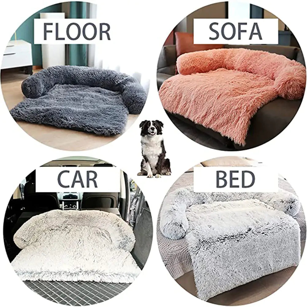 Washable Pet Sofa - Removable Plush Cover, Cozy Retreat for Dogs and Cats, Easy to clean, durable, and cozy, perfect for dogs and cats of all sizes