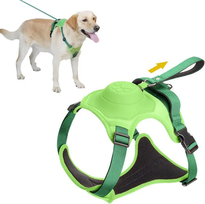 Comfortable walks with our Ultimate Control Dog Harness and Retractable Leash Set. Anti-twist, adjustable fit, and durable construction for worryfree adventures