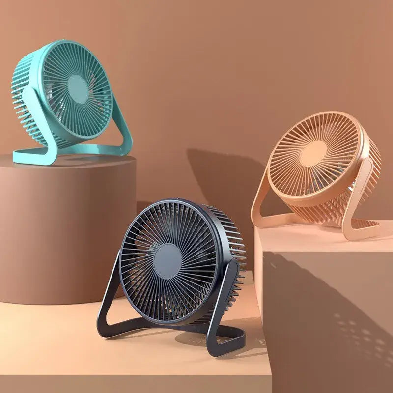 Stay Cool and Comfortable Anywhere With 360° Rotating Desktop Fan (Free Shipping)