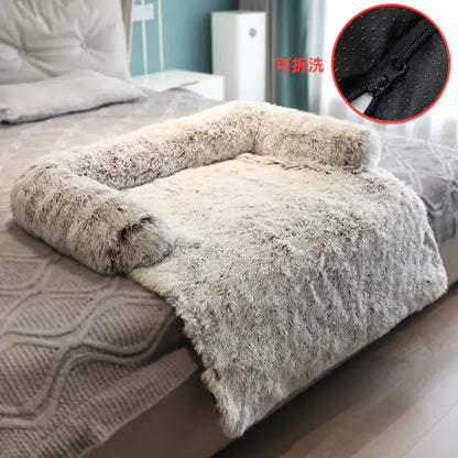 Washable Pet Sofa - Removable Plush Cover, Cozy Retreat for Dogs and Cats, Easy to clean, durable, and cozy, perfect for dogs and cats of all sizes