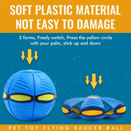 Pet Flying Saucer Ball Toy - Fun & Durable Pet Toy, Keep your pet active and entertained with the Pet Flying Saucer Ball Toy. Durable, safe, and perfect for pets of all sizes.