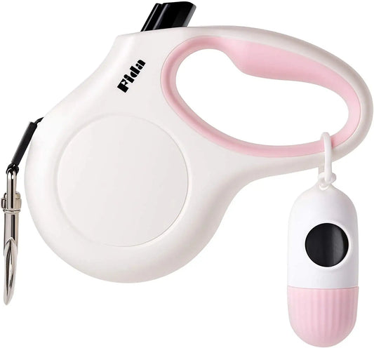 Retractable Dog Leash with Dispenser and Poop Bags, Shop our XS White Retractable Dog Leash with built-in dispenser and poop bags. Durable, tangle-free, and reflective for safe, hassle-free walks. Order now!