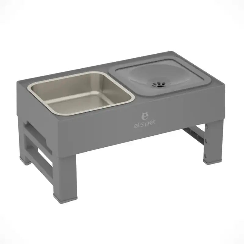 Adjustable Elevated Food and Water Bowl for Pets, Enhance your pet's mealtime with our adjustable food and water bowl. Features slow feeder design, anti-slip pads, and adjustable heights for all life stages