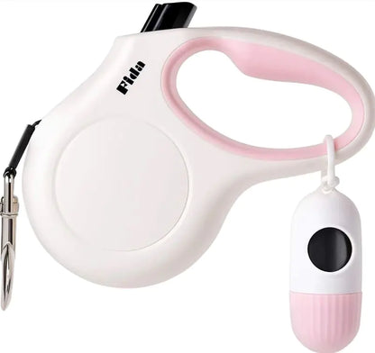 Retractable Dog Leash with Dispenser and Poop Bags, Shop our XS White Retractable Dog Leash with built-in dispenser and poop bags. Durable, tangle-free, and reflective for safe, hassle-free walks. Order now!